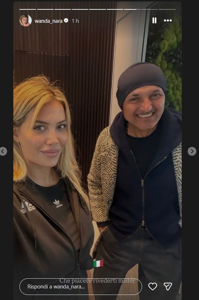 Wanda Nara a San Siro per il derby. Incontro a Milano con Spalletti- immagine 2