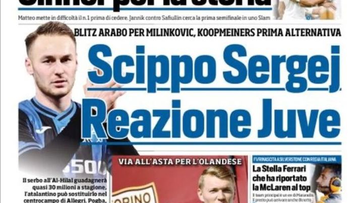 EDICOLA TS – Scippo Sergej, reazione Juve: Koopmeiners prima alternativa - immagine 1