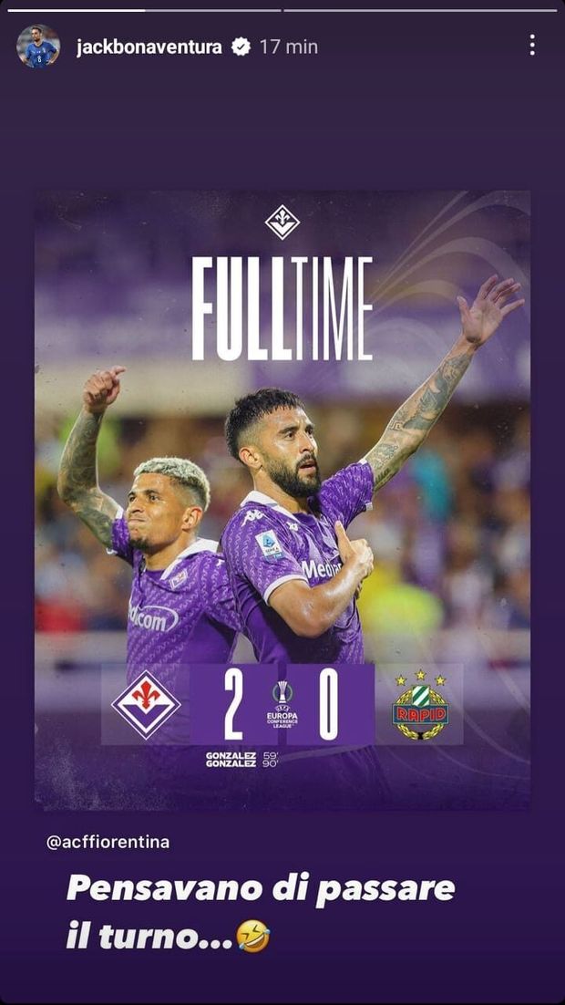 FOTO – Bonaventura ironico col Rapid: “Pensavano di passare…”- immagine 2