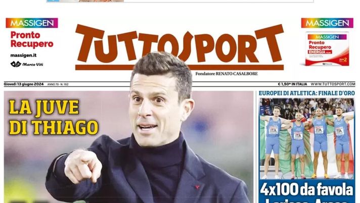 prima pagina tuttosport oggi