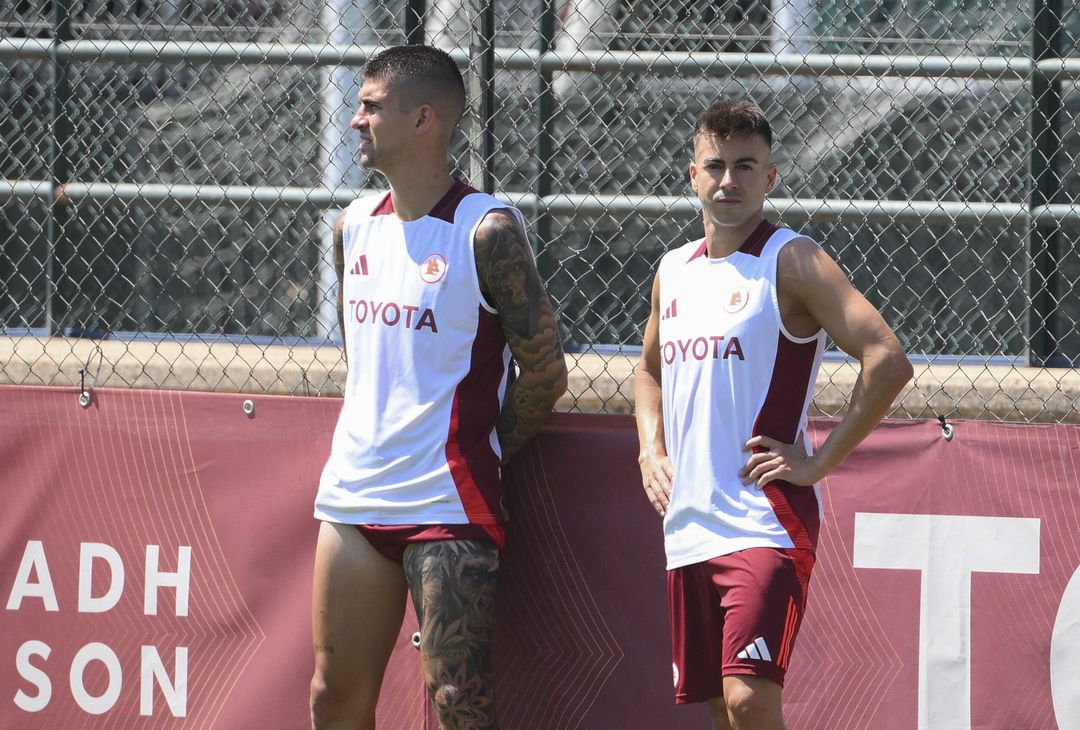 Roma, giallorossi a lavoro a Trigoria: è tornato Dybala – FOTO GALLERY - immagine 27