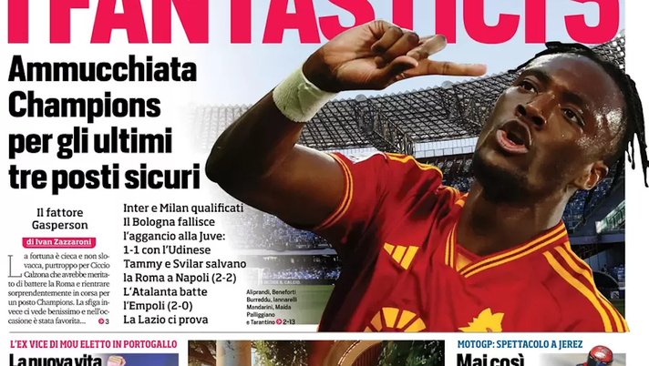 EDICOLA CDS – È lì la festa i campioni sfilano in città. Striscione su Theo: bufera per Dumfries - immagine 1