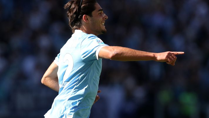 ROME, ITALY - OCTOBER 04: Matteo Cancellieri of Lazio celebrates scoring his team's first goal during the Serie A match between SS Lazio and Torino FC at Stadio Olimpico on October 04, 2025 in Rome, Italy. (Photo by Paolo Bruno/Getty Images) Cancellieri pre Torino-Lazio: “Dobbiamo pensare partita per partita” - immagine 1