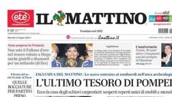 PRIMA PAGINA IL MATTINO OGGI: “Pallone Maradona, asta sospesa in Francia”