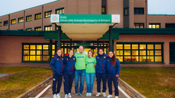 Il Bologna femminile in vista al Bellaria al reparto Disturbi della Nutrizione