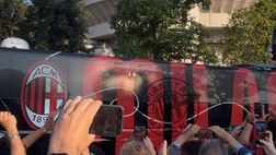 Milan-Cagliari: pullman rossonero arrivato a ‘San Siro’ | PM News