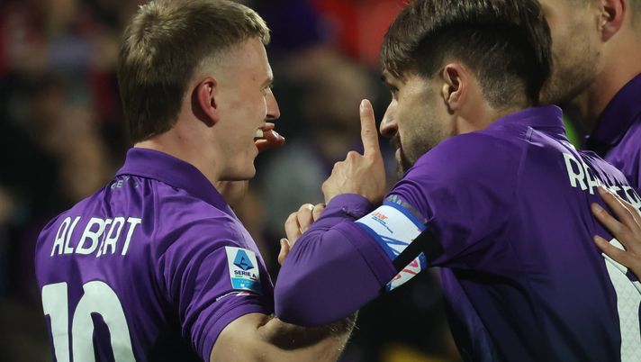 GERMOGLI PH: 16 MARZO 2025 FIRENZE STADIO ARTEMIO FRANCHI CAMPIONATO SERIE A FIORENTINA VS JUVENTUS NELLA FOTO GOL ESULTANZA ALBERT Fiorentina, il Franchi fa paura alle big: tifo viola sarà un valore aggiunto - immagine 1