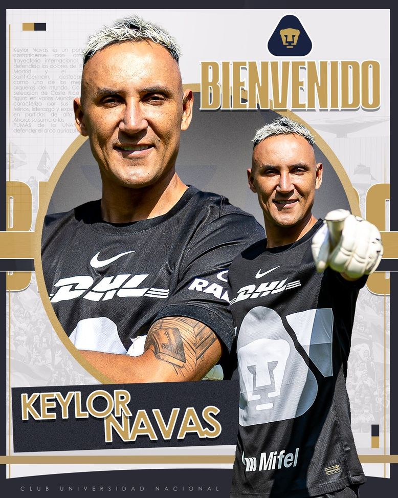 Keylor Navas al Pumas: il portiere costaricano firma per un anno in Messico- immagine 2