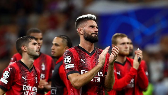 Olivier Giroud AC Milan Milan-Newcastle 0-0 Champions League 2023-2024