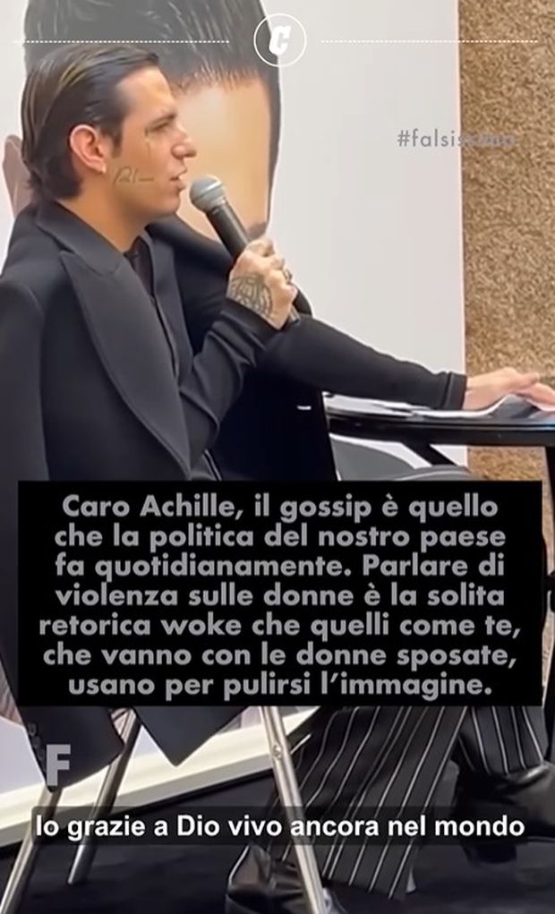 Corona vs Achille Lauro: “Il gossip violenza sulle donne? Retorica che quelli come te…”- immagine 2