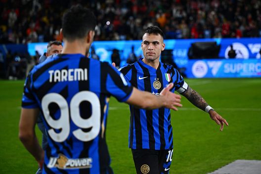 Lautaro Martinez e Taremi, attaccanti dell'Inter (Foto di Mattia Ozbot - Inter/Inter via Getty Images) Inter Taremi Iran