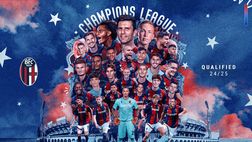 Bologna in Champions: pullman scoperto in città per celebrare il traguardo