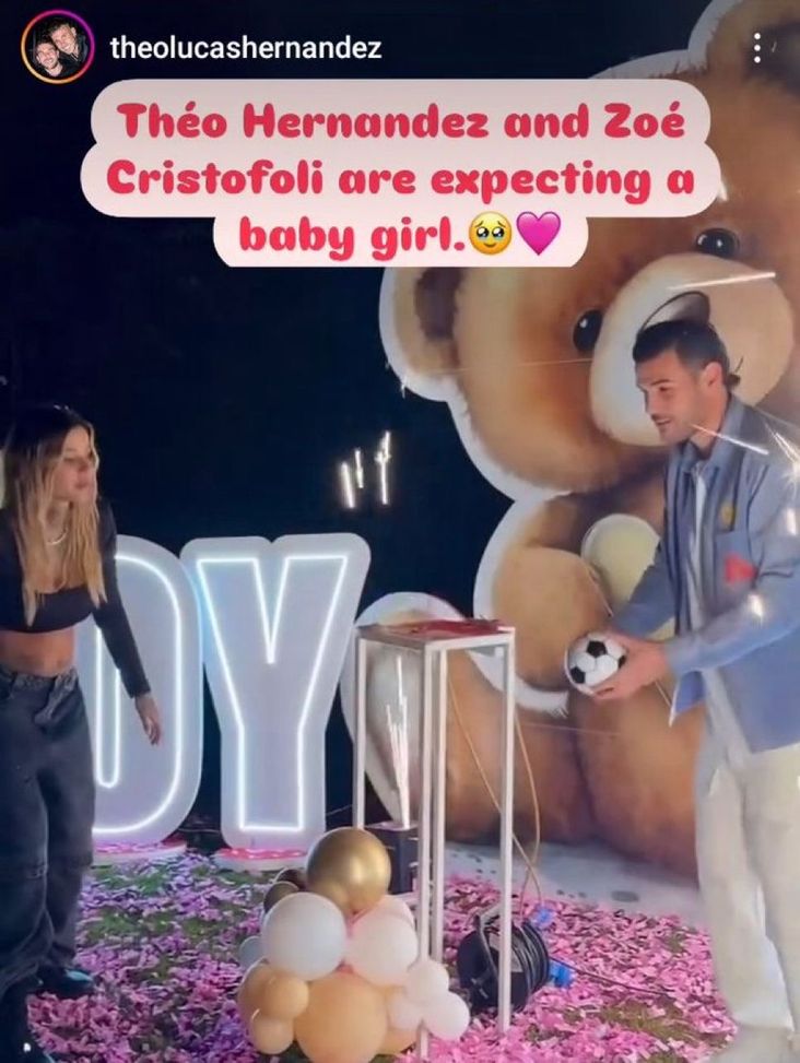 L’annuncio di Theo Hernandez sui social: dopo Theo jr è in arrivo una Theo girl- immagine 2