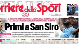 PRIMA PAGINA CORRIERE DELLO SPORT OGGI: “Primi a San Siro. Duelli da brividi”