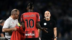 Napoli-Milan, Leao furioso per il cambio: Florenzi prova a calmarlo | VIDEO