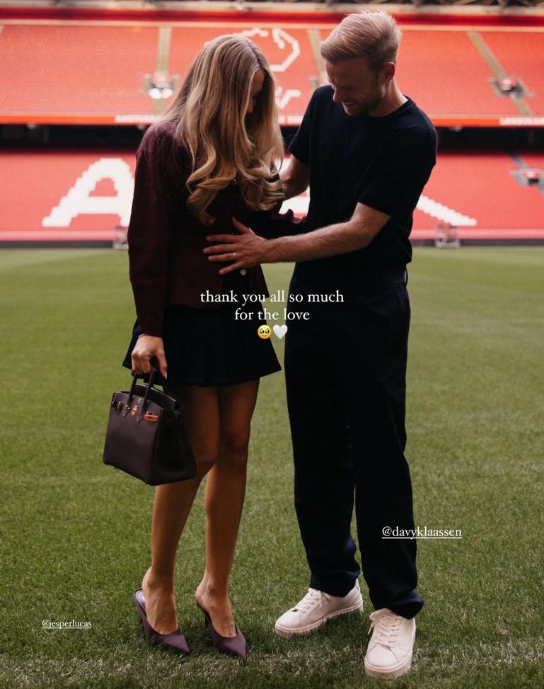 Davy Klaassen pronto a diventare papà, la moglie: “Così felici, quel momento più vicino che mai”- immagine 3