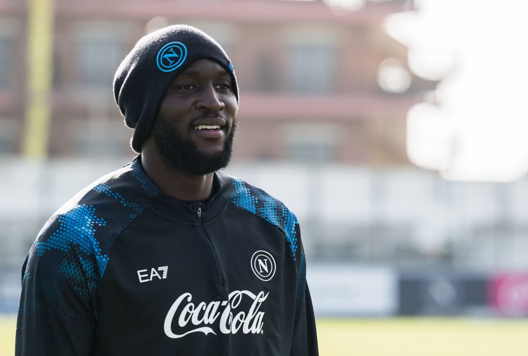 Allenamento a Castel Volturno agli ordini di Conte