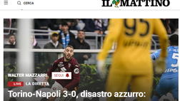 Il Mattino, Torino-Napoli 3-0: è disastro azzurro!