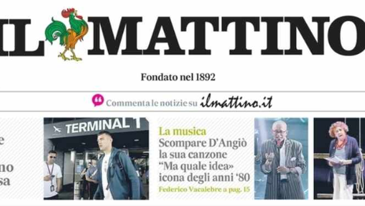 PRIMA PAGINA IL MATTINO OGGI: “Il Napoli di Conte prende forma: arriva Buongiorno” - immagine 1