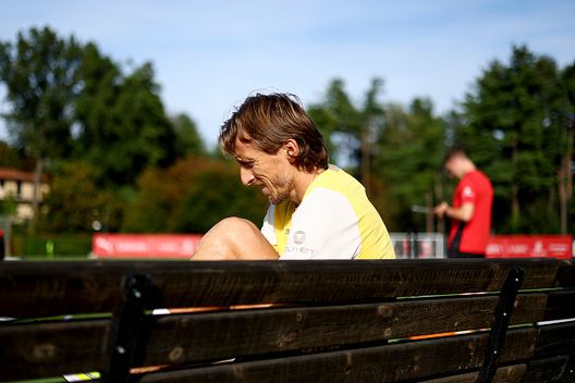 Luka Modric prepara i ferri del mestiere (Photo by Giuseppe Cottini/AC Milan via Getty Images) Milanello