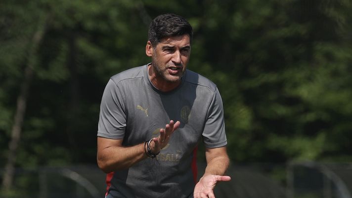 Paulo Fonseca AC Milan allenamento New Jersey