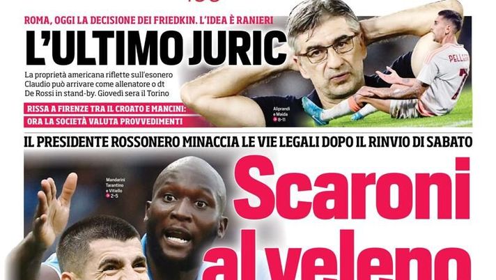 prima pagina corriere dello sport oggi