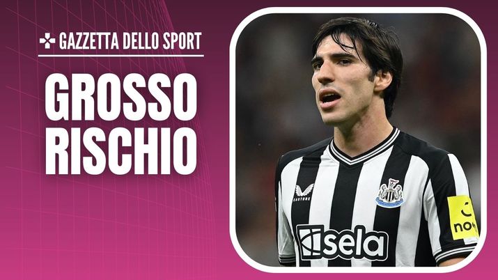 Sandro Tonali (centrocampista Newcastle ed ex AC Milan) avrebbe effettuato scommesse su piattaforme illegali anche sui rossoneri | Milan News (Getty Images) Scommesse Tonali AC Milan