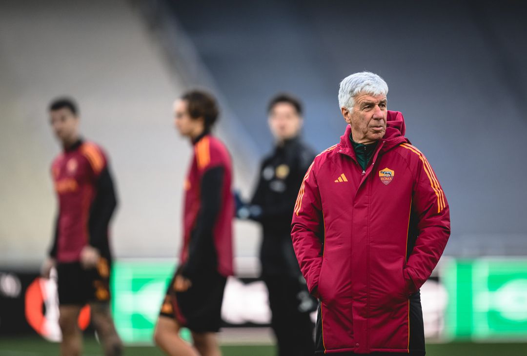 Panathinaikos-Roma, la rifinitura e la conferenza di Gasp e Tsimikas – FOTO GALLERY - immagine 27