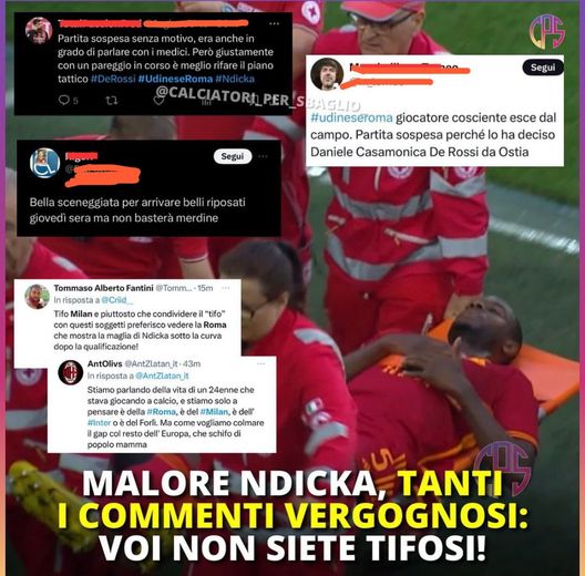 Ndicka, tweet shock: “Sceneggiata per riposarsi”. Poi vengono cancellati- immagine 2
