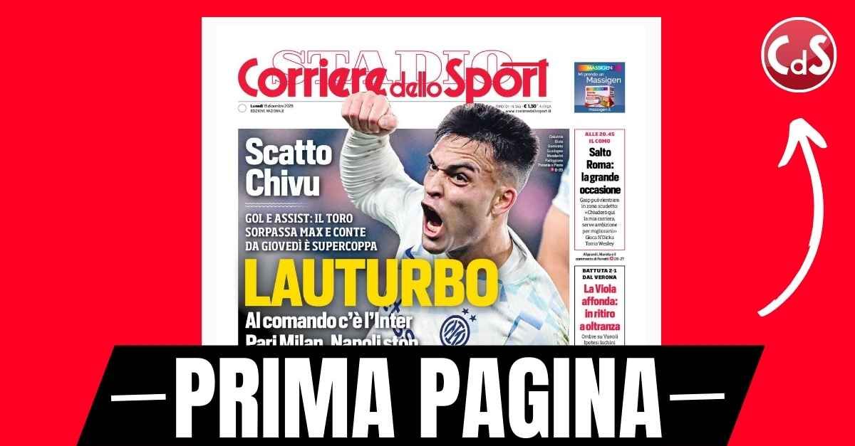 Prima pagina Corriere dello Sport: “Pari Milan: Laurienté gela Allegri, rimonta Sassuolo” Prima pagina Corriere dello Sport: “Pari Milan: Laurienté gela Allegri, rimonta Sassuolo”