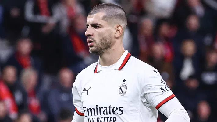Álvaro Morata AC Milan Bayer Leverkusen-Milan 1-0 Champions League 2024-2025