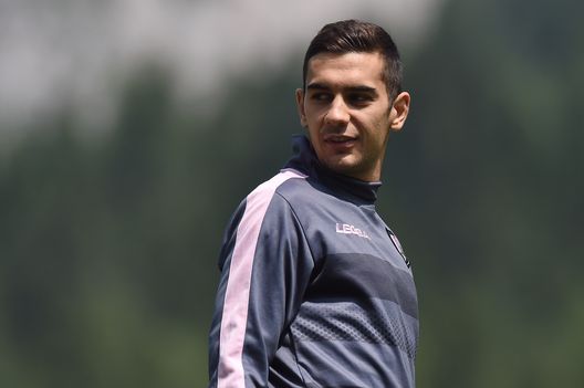 BELLUNO, ITALIA - 23 LUGLIO: Ivaylo Chochev durante la sessione di allenamento dell'US Città di Palermo il 23 Luglio 2018 a Belluno, Italia. (Photo by Tullio M. Puglia/Getty Images)