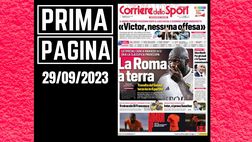 Prima pagina Corriere dello Sport: “La Roma a terra”