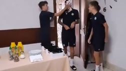Hamsik, per il compleanno arriva… una torta in faccia (VIDEO)