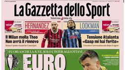 PRIMA PAGINA GAZZETTA DELLO SPORT OGGI: “Eurodisastro”