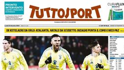 PRIMA PAGINA TUTTOSPORT OGGI: “Spinazzola, no alla Viola. Il Toro invece lo tenta…”