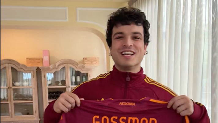 Un po’ di Roma a Sanremo: il regalo speciale del club per Leo Gassmann – VIDEO - immagine 1
