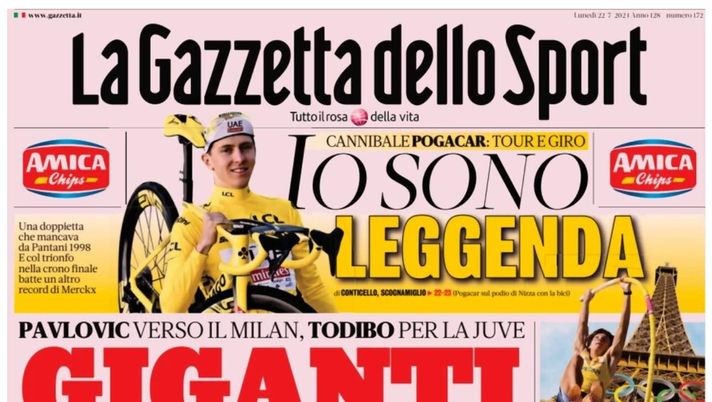 PRIMA PAGINA GAZZETTA DELLO SPORT OGGI: “Mertens: Conte, Lukaku e rivedremo il Napoli” PRIMA PAGINA GAZZETTA DELLO SPORT OGGI: “Inzaghi al rinnovo, ci metto la firma”