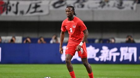 NIIGATA, JAPAN - OCTOBER 13: Ismael Kone of Canada in action during the international friendly match between Japan and Canada at Denka Big Swan Stadium on October 13, 2023 in Niigata, Japan. (Photo by Kenta Harada/Getty Images)