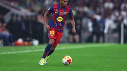 Lamine Yamal scatenato nello spogliatoio: il talento del Barcellona festeggia così la Supercoppa