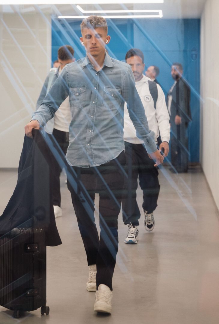 Gli azzurri si preparano per il match contro i giallorossi