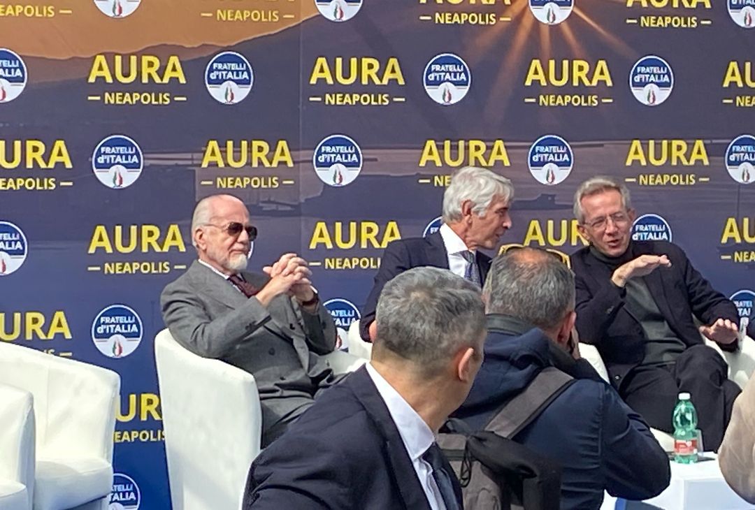 GALLERY Napoli 2026 capitale dello sport, ADL sul palco con Manfredi e Abodi - immagine 4