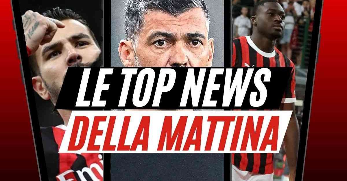 Milan, sviluppi sul futuro di Conceicao. Il rinnovo di Theo e le condizioni di Fofana Milan, sviluppi sul futuro di Conceicao. Il rinnovo di Theo e le condizioni di Fofana