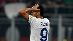 Lazio, Pedro fa 100 in Serie A a San Siro. Resta il rammarico dell’eurogol…