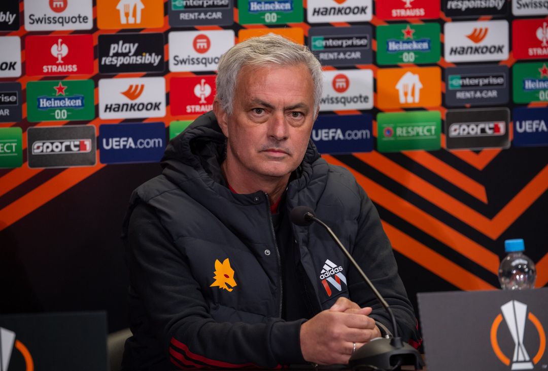 Slavia Praga-Roma, la conferenza stampa di Mourinho e Pagano – FOTOGALLERY - immagine 3