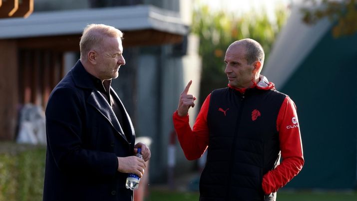 Igli Tare e Massimiliano Allegri Milan