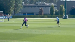 VIDEO FCIN1908 / Psg-Inter, la partitella dei nerazzurri: grande recupero di Bastoni su Thuram