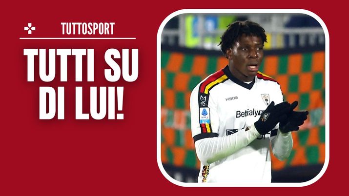 Patrick Dorgu (difensore Lecce), obiettivo di calciomercato del Milan | AC Milan News (Getty Images) Patrick Dorgu Lecce Calciomercato AC Milan