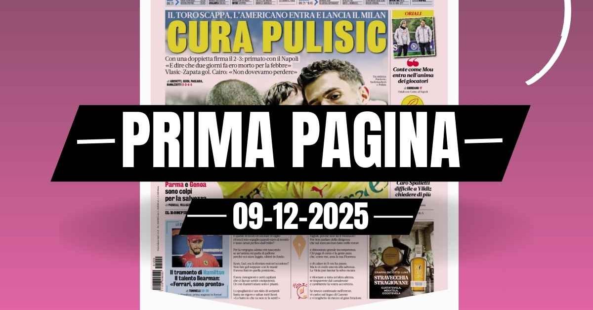 prima pagina gazzetta dello sport cura pulisic l8217americano entra e lancia il milan da Pianetamilan.it prima pagina gazzetta dello sport cura pulisic l8217americano entra e lancia il milan