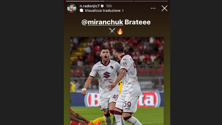 Monza-Torino 1-2, la gioia social dei granata: intesa tra Radonjic e Miranchuk- immagine 2